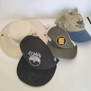 Lot Of Bundle Of 4 Hats Outdoor Beseball Tilley The Town‎ Monterey Bay